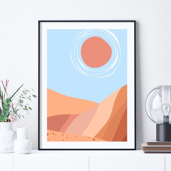 2/$35 Modern Minimalist Boho Lanscape Wall Art Print Home Decor [No Frame] - Picture 3 of 6